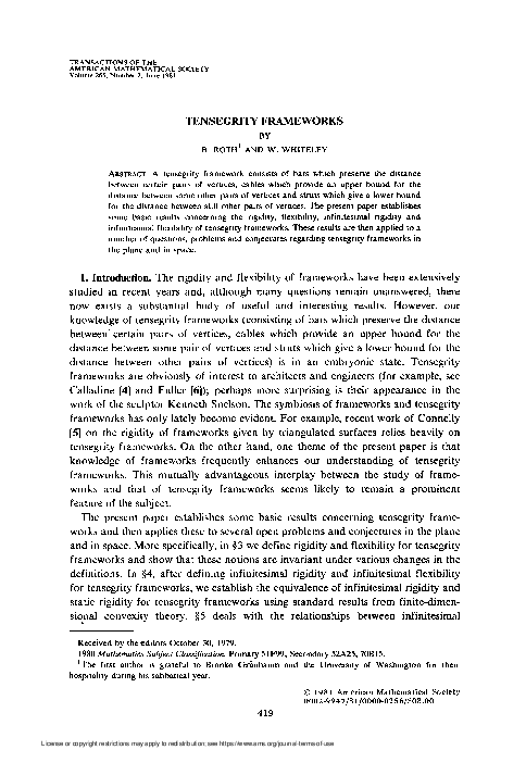 (PDF) Tensegrity Frameworks