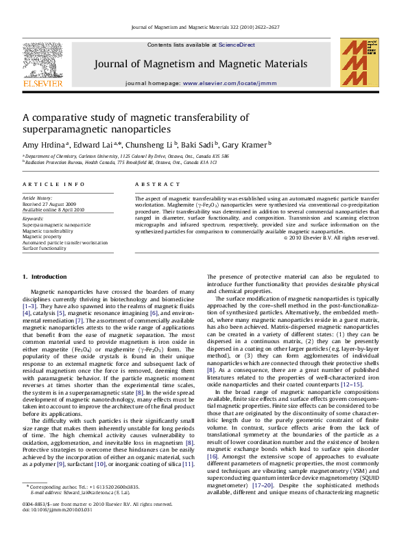 (PDF) A comparative study of magnetic transferability of ...