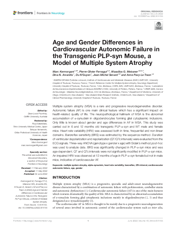 (PDF) Age and Gender Differences in Cardiovascular Autonomic Failure in ...