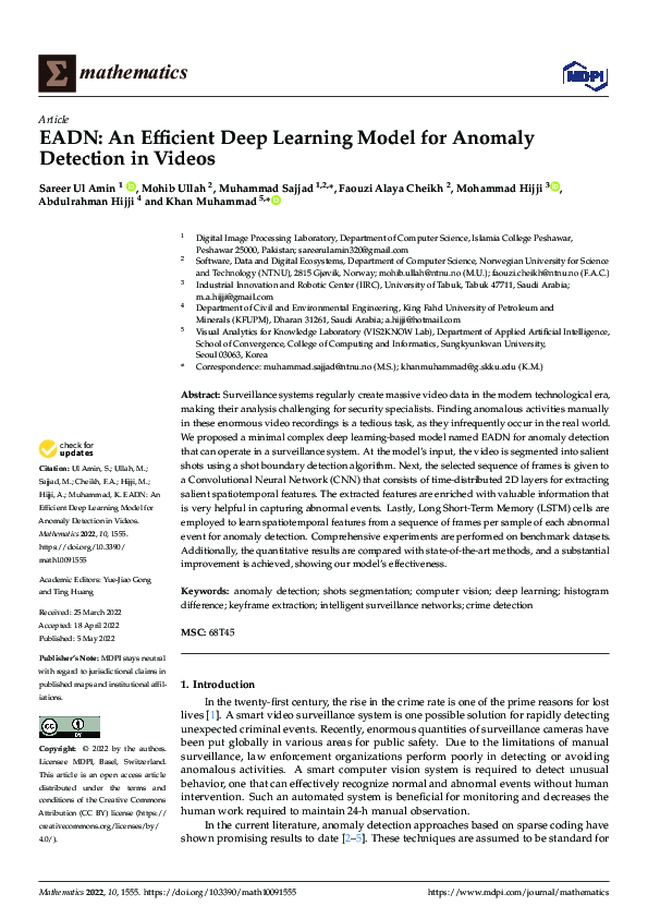 (PDF) EADN: An Efficient Deep Learning Model for Anomaly Detection in ...