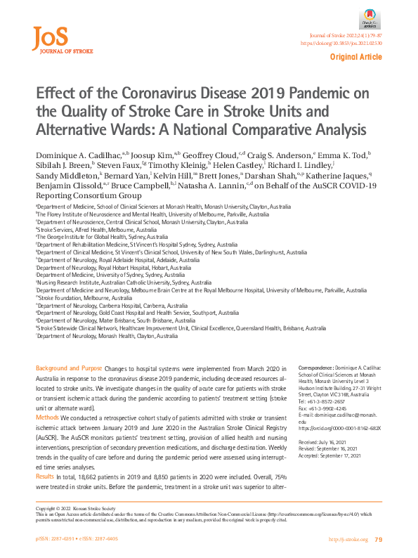 (PDF) Effect of the Coronavirus Disease 2019 Pandemic on the Quality of ...