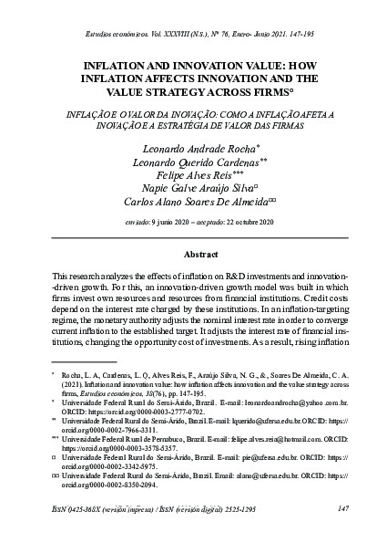 (PDF) Inflation and innovation value: How inflation affects innovation ...