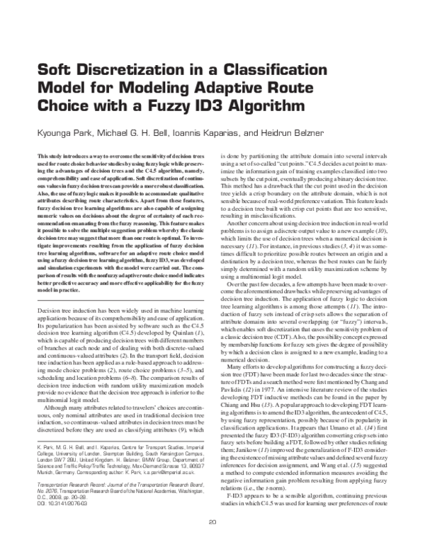 (PDF) Soft Discretization in a Classification Model for Modeling ...