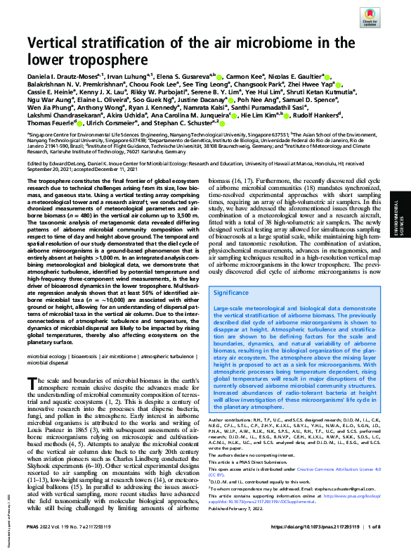 (PDF) Vertical stratification of the air microbiome in the lower ...
