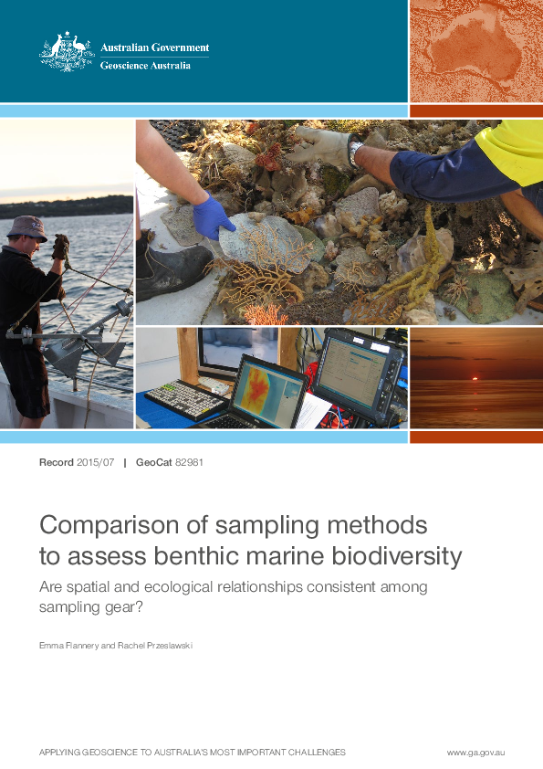 (PDF) Comparison of sampling methods to assess benthic marine