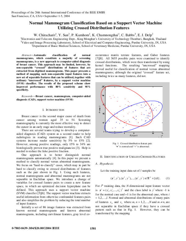 (PDF) Normal mammogram classification based on a support vector machine ...
