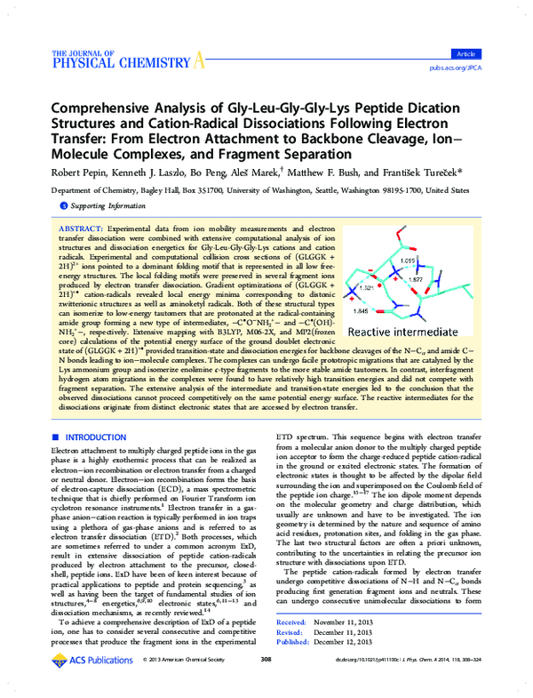 (PDF) Comprehensive Analysis of Gly-Leu-Gly-Gly-Lys Peptide Dication ...