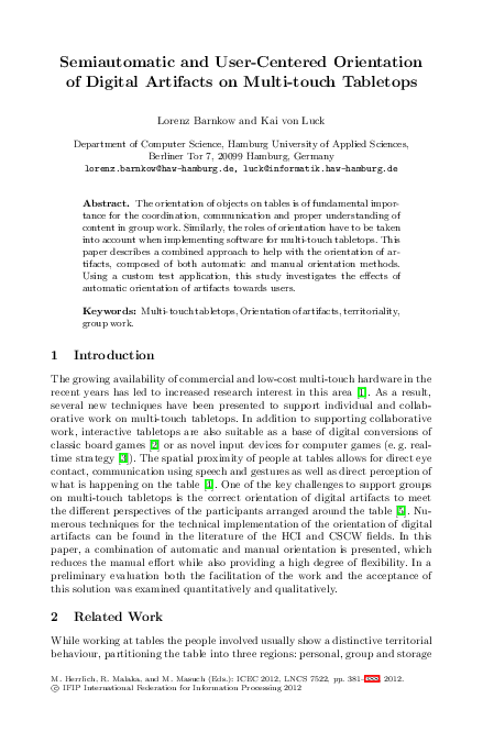 (PDF) Semiautomatic and User-Centered Orientation of Digital Artifacts ...