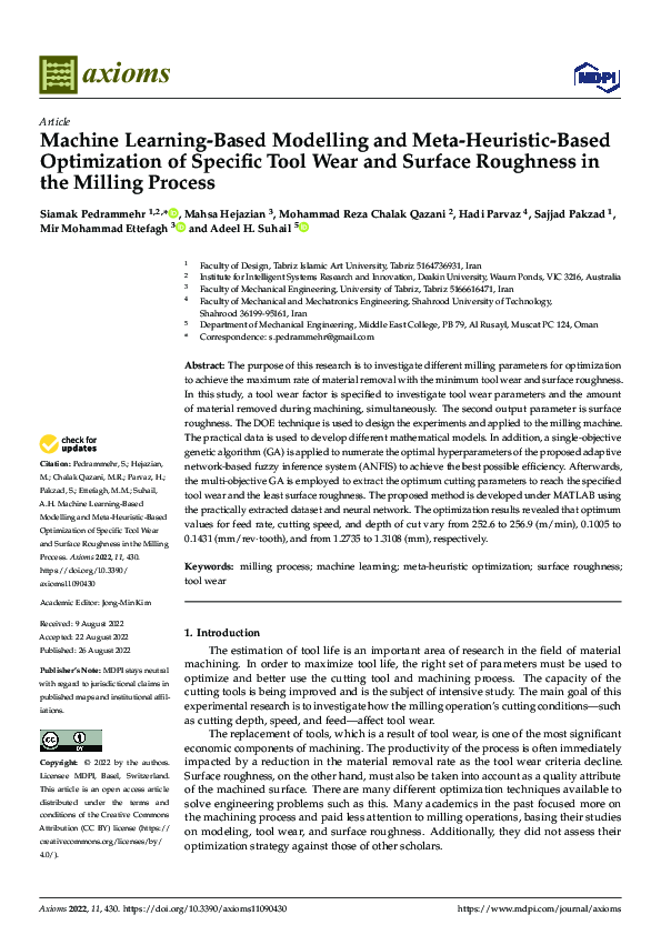 (PDF) Machine Learning-Based Modelling and Meta-Heuristic-Based ...