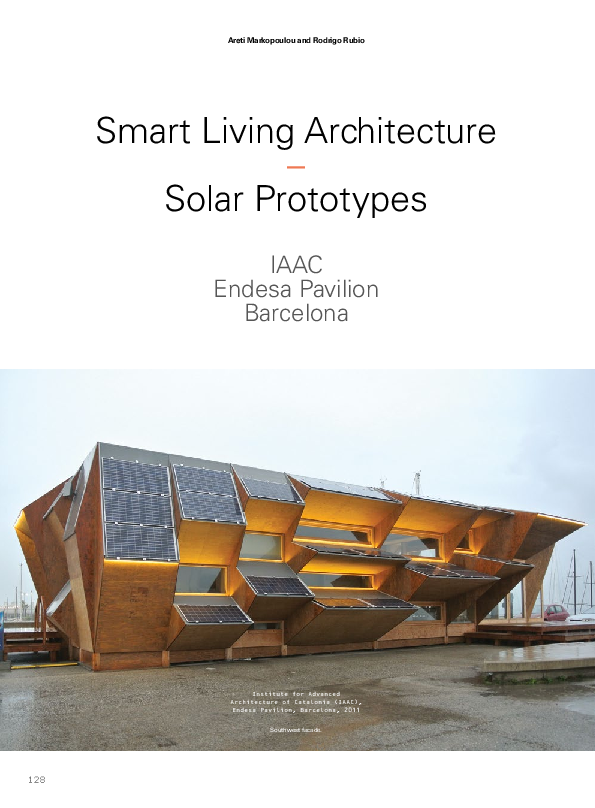 (PDF) Smart Living Architecture: Solar Prototypes. IAAC Endesa Pavilion ...