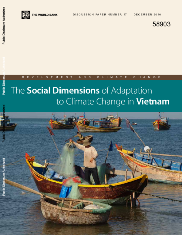 (PDF) The social dimensions of adaptation of climate change in Vietnam