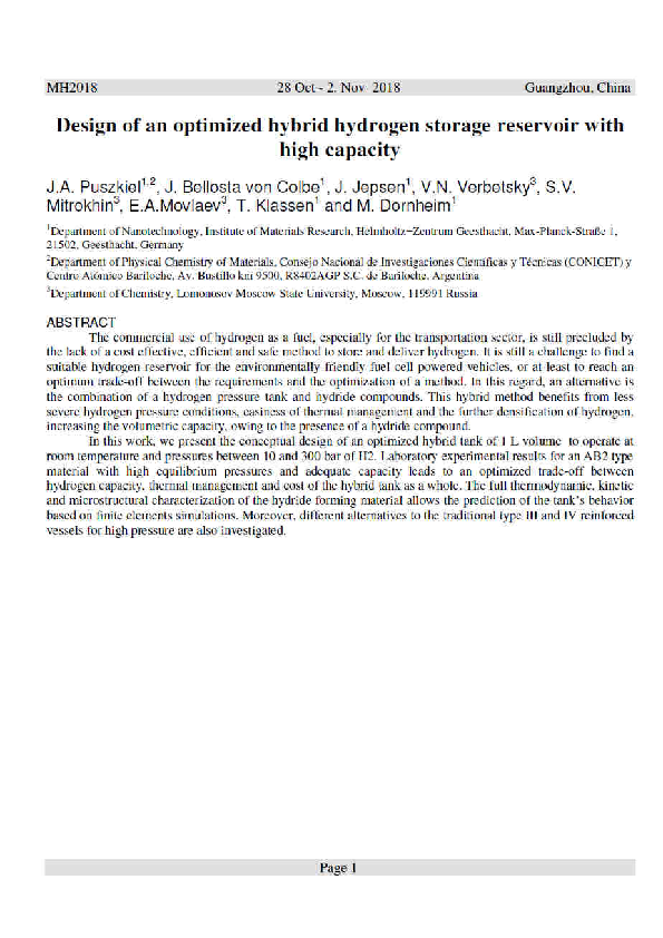 (PDF) Design of an optimized hybrid hydrogen storage reservoir with ...