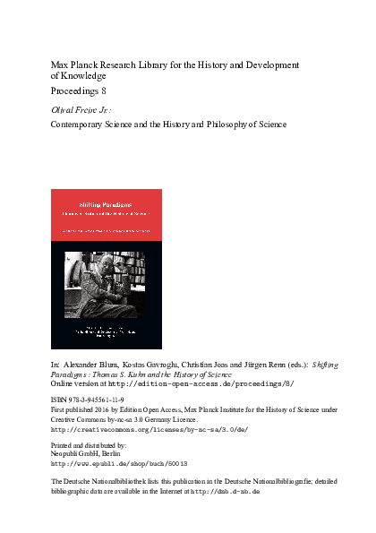 (PDF) Contemporary Science and the History and Philosophy of Science