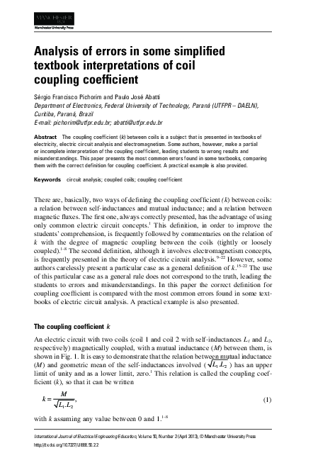 (PDF) Analysis of errors in some simplified textbook interpretations of ...