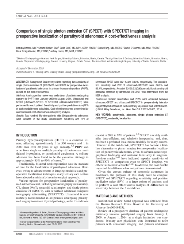 (PDF) Comparison of single photon emission CT (SPECT) with SPECT/CT ...