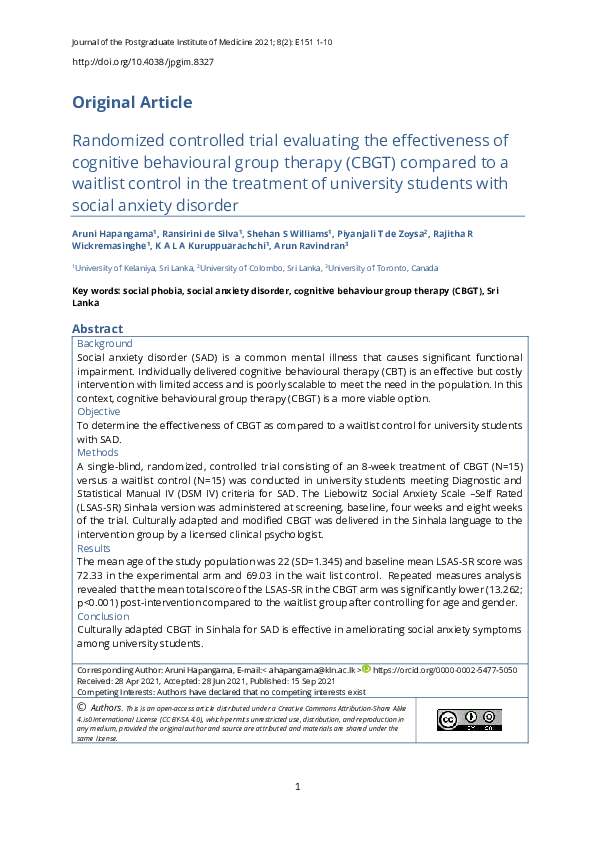 (PDF) Randomized controlled trial evaluating the effectiveness of ...