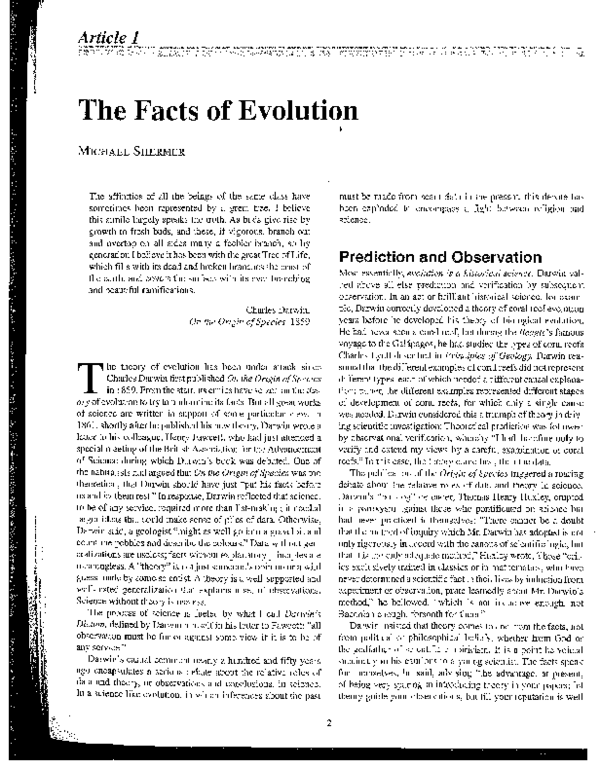 (PDF) The facts of evolution