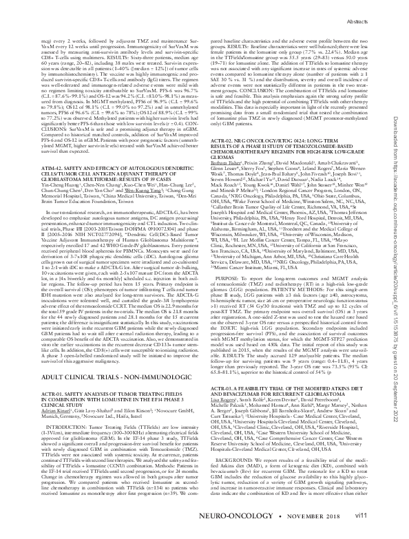 (PDF) ACTR-03. A Feasibility Trial of the Modified Atkins Diet and ...
