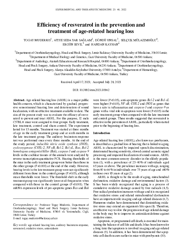 (PDF) Efficiency of resveratrol in the prevention and treatment of age ...