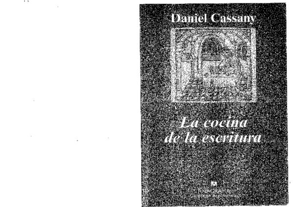 (PDF) Cassany d la cocina de la escritura