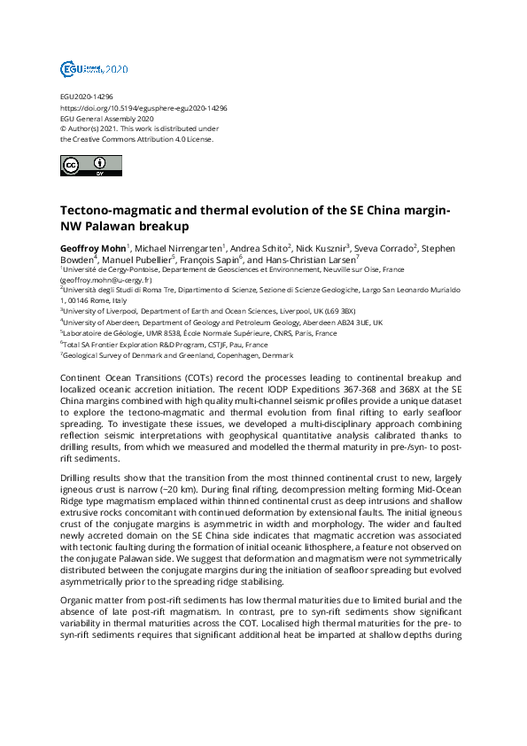 (PDF) Tectono-magmatic and thermal evolution of the SE China margin-NW ...
