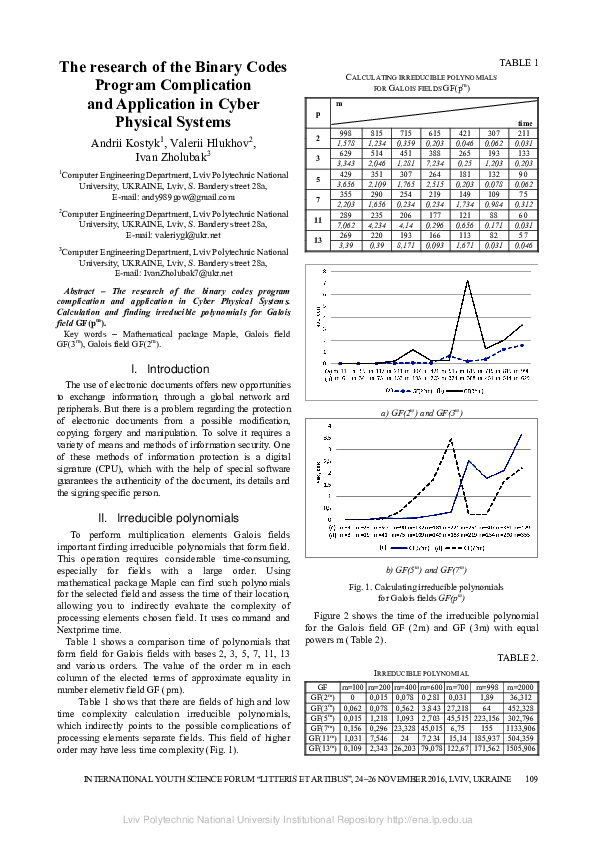 (PDF) The research of the binary codes program complication and ...