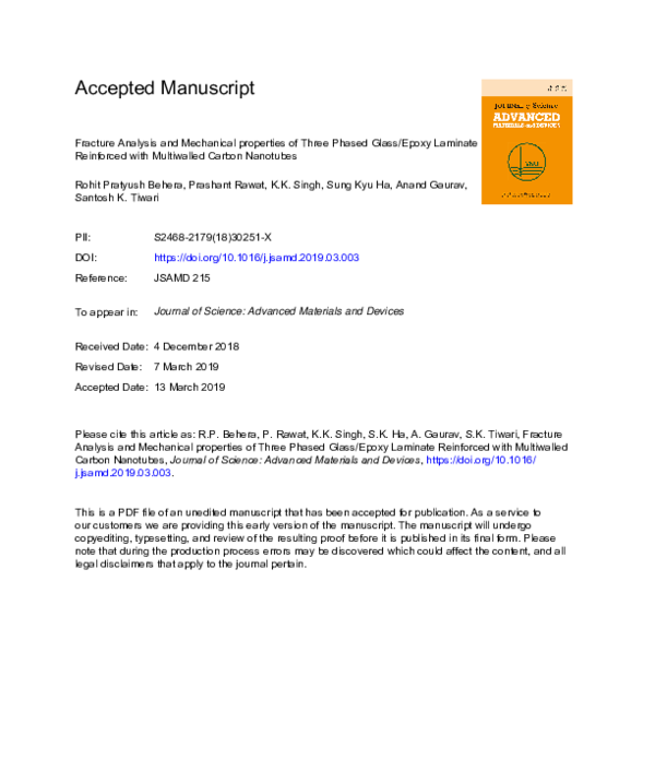 (PDF) Fracture Analysis and Mechanical Properties of Magnesium Based ...