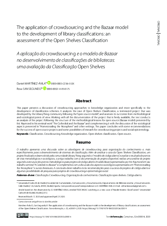 (PDF) The application of crowdsourcing and the Bazaar model to the ...