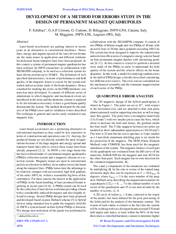 (PDF) Development of a Method for Errors Study in the Design of ...