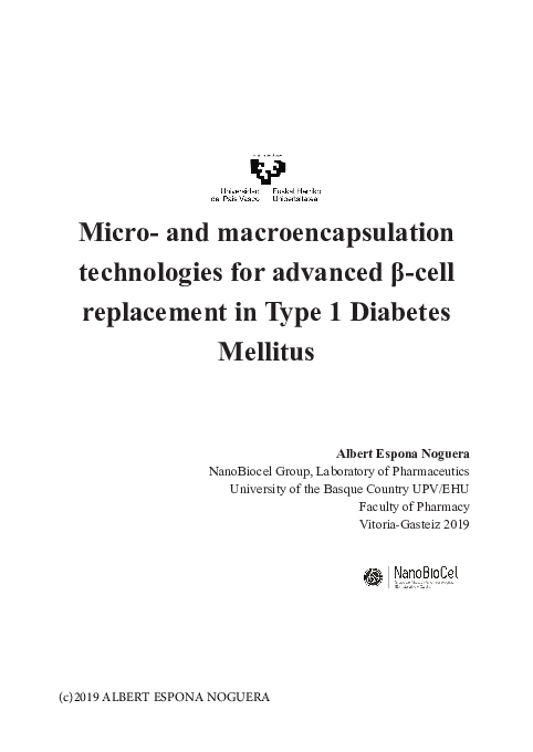 (PDF) Micro-and macroencapsulation technologies for advanced b-cell ...