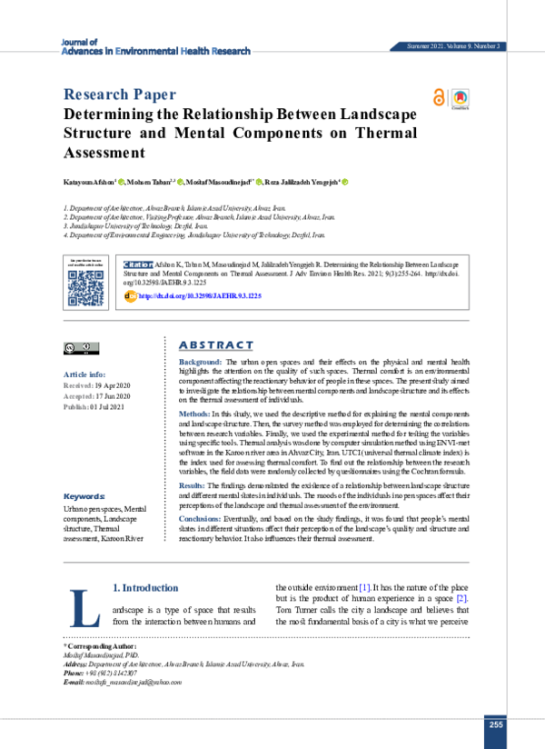 (PDF) Determining the Relationship Between Landscape Structure and ...