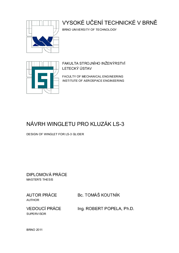 (PDF) Design of winglet for LS-3 glider