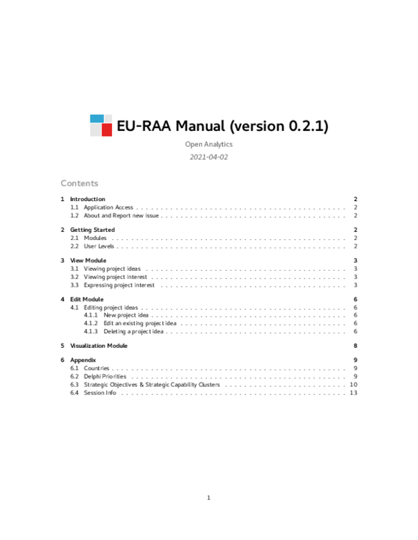 (PDF) EU Risk Assessment Agenda: Collaborative management of project ...