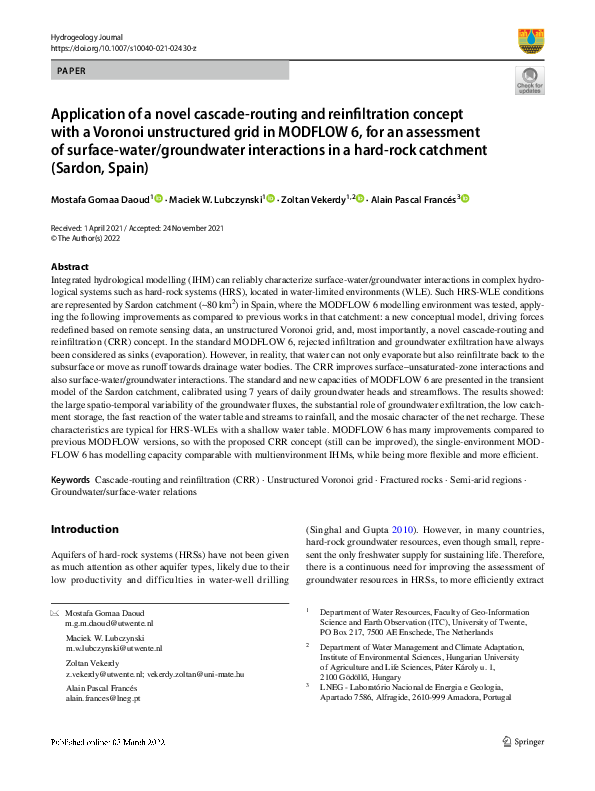 (PDF) Application of a novel cascade-routing and reinfiltration concept ...
