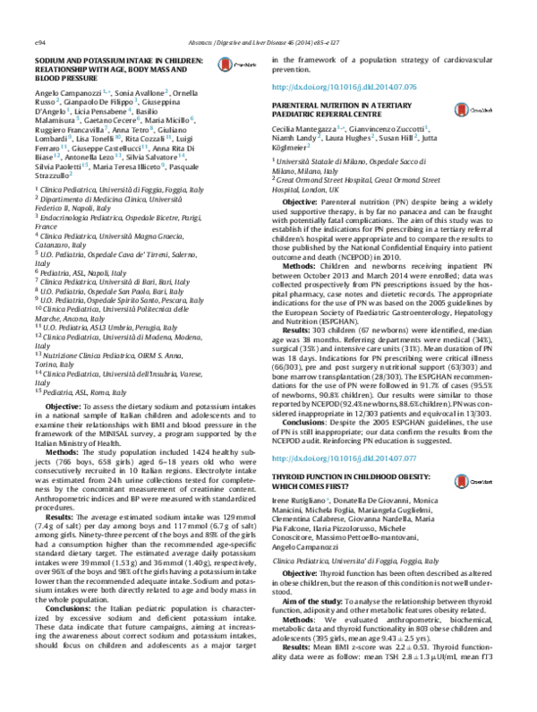 (PDF) Sodium and potassium intake in children: Relationship with age ...
