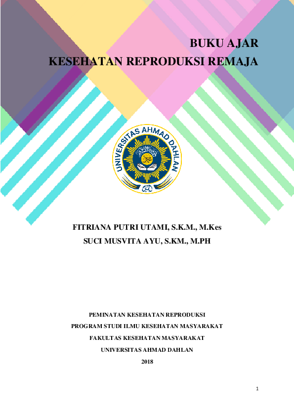 Pdf Buku Ajar Kesehatan Reproduksi Remaja