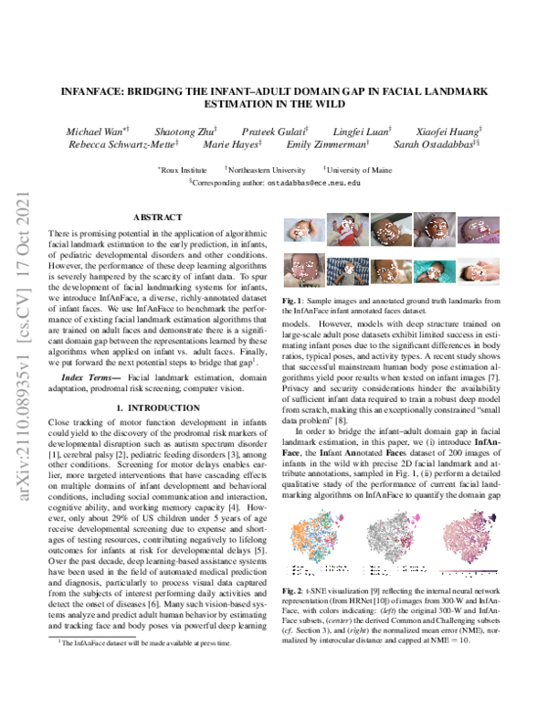 (PDF) InfAnFace: Bridging the infant-adult domain gap in facial ...