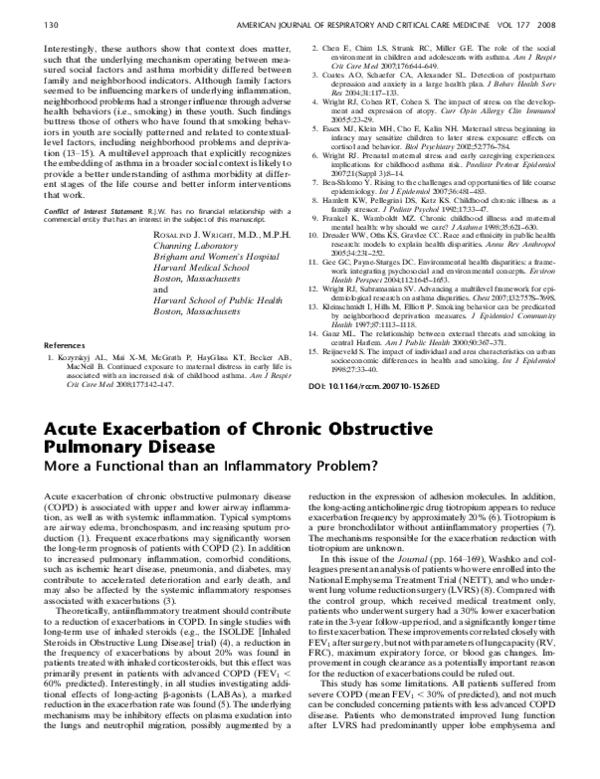 (PDF) Acute Exacerbation of Chronic Obstructive Pulmonary Disease