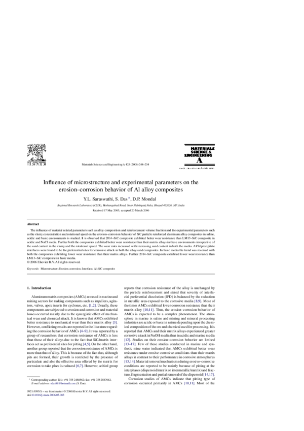 (PDF) Influence of microstructure and experimental parameters on the ...