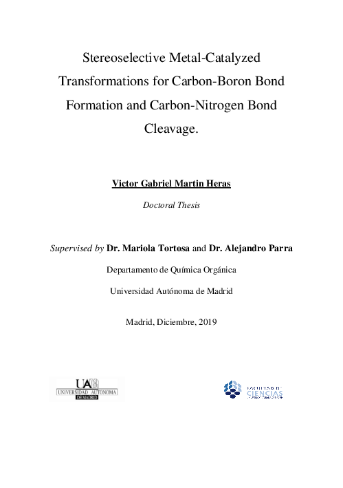 - order page - たけなか PDF) Stereoselective metal-catalyzed transformations for