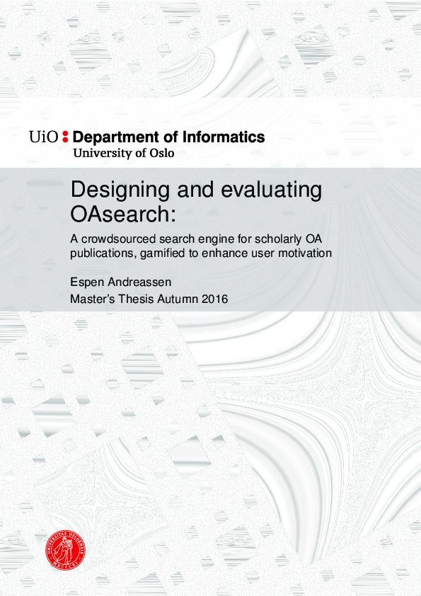 (PDF) Designing and evaluating OA-search: A crowdsourced search engine ...