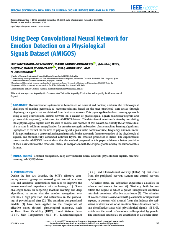 (PDF) Using Deep Convolutional Neural Network for Emotion Detection on ...