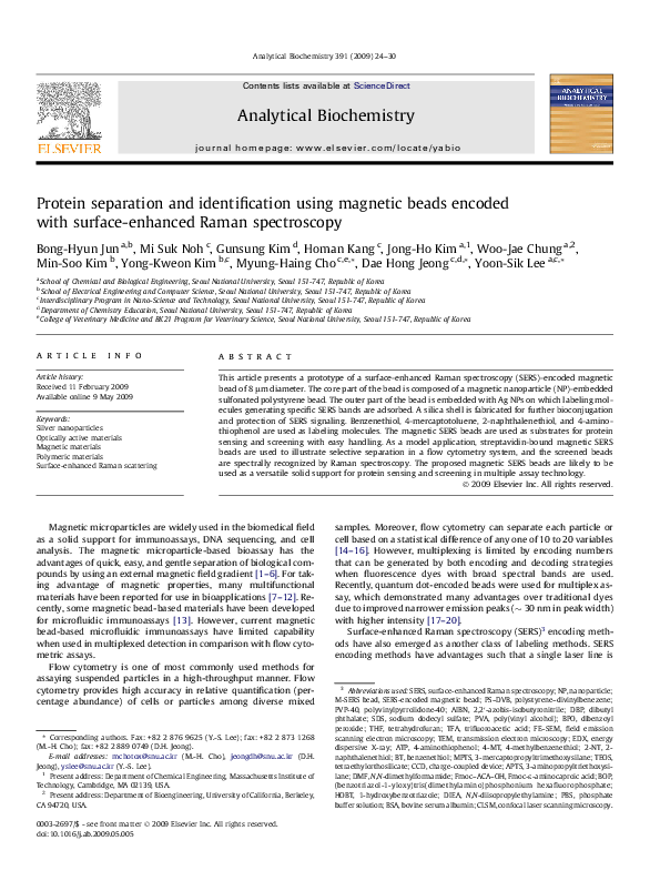 (PDF) Protein separation and identification using magnetic beads ...