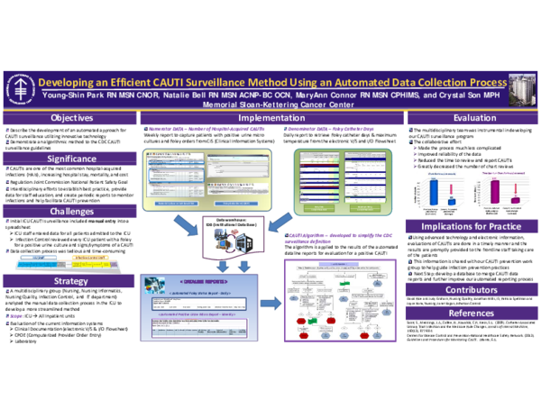 (PDF) Developing an Efficient CAUTI Surveillance Method Using an ...