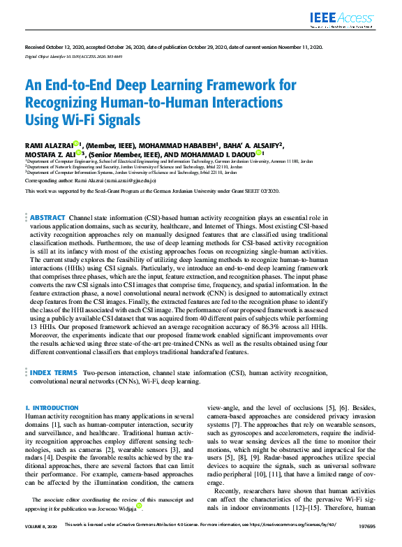 (PDF) An End-to-End Deep Learning Framework for Recognizing Human-to ...