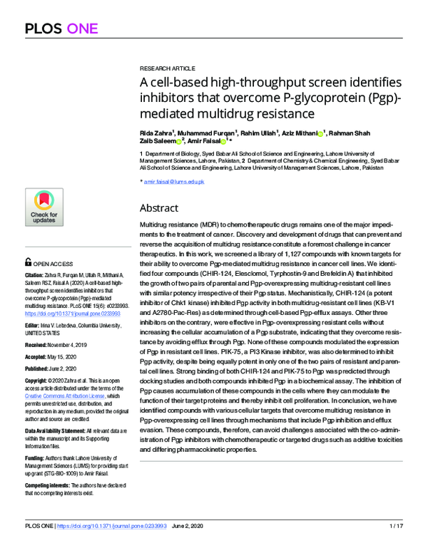 (PDF) A cell-based high-throughput screen identifies inhibitors that ...