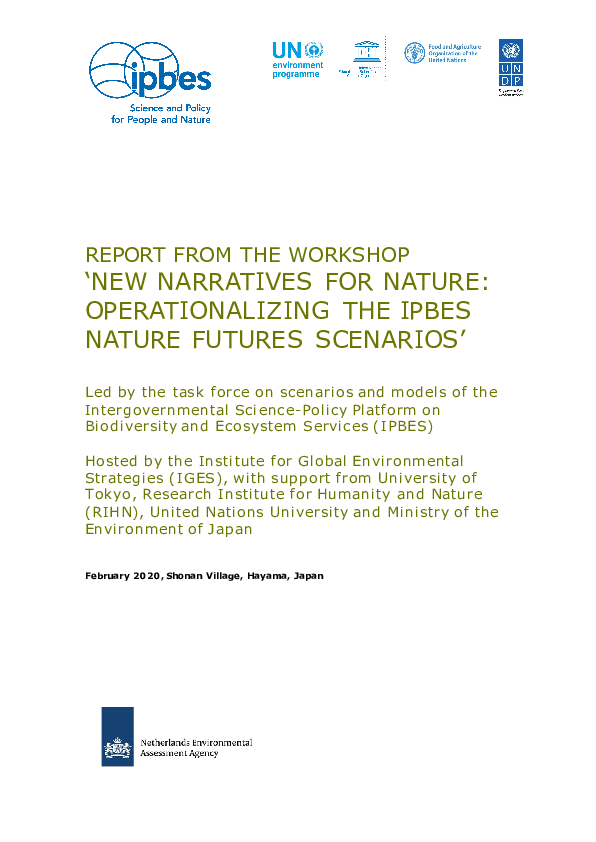 (PDF) Report on the Workshop ‘New Narratives for Nature ...