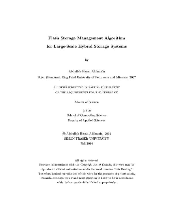 (PDF) Flash Storage Management Algorithm for Large-Scale Hybrid Storage ...
