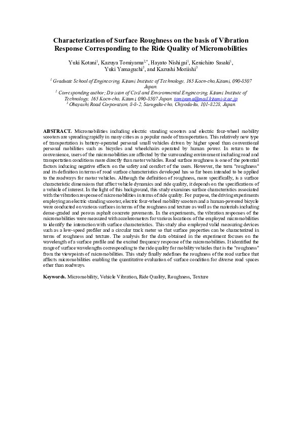  pdf characterization of surface roughness on the basis of vibration