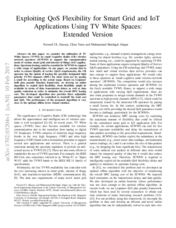(PDF) Exploiting QoS flexibility for smart grid and IoT applications ...